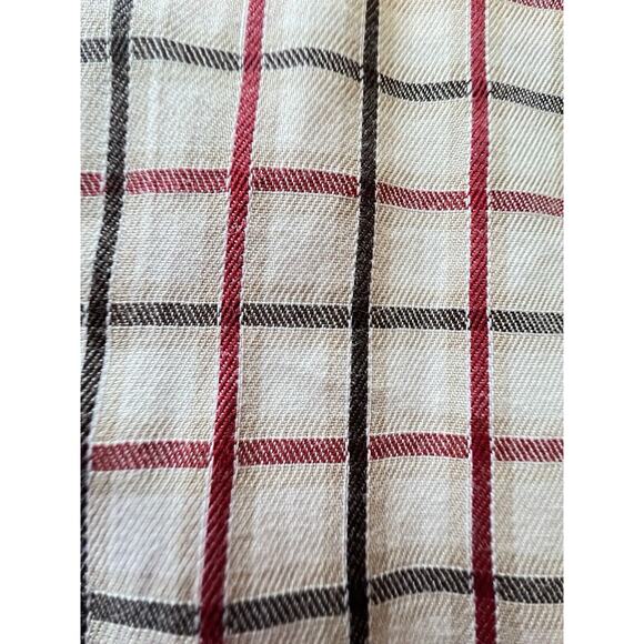 Alan Flusser Shirt Mens XL Red Black Long Sleeve Button Down Casual Mens - Picture 5 of 8